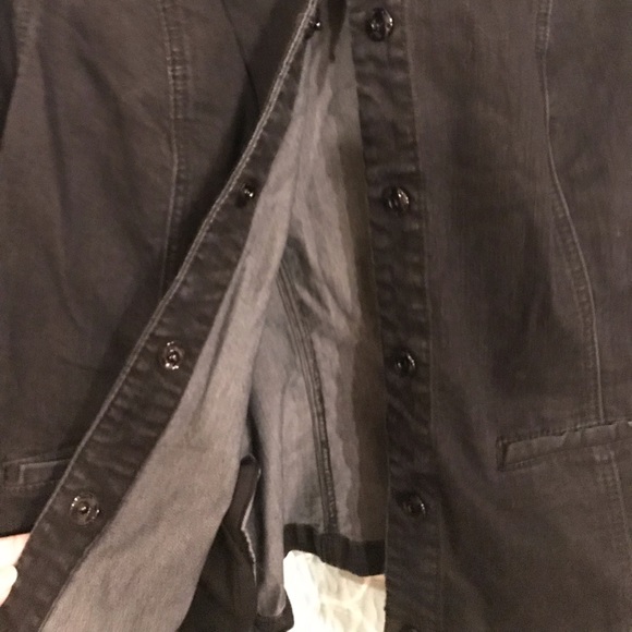 Lane Bryant Black Jean Jacket - Picture 6 of 6